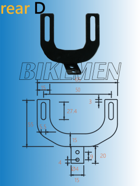 REAR BIKE RACK HANGER D