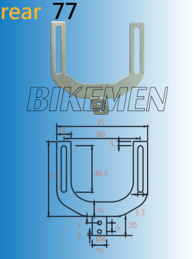 REAR BIKE RACK HANGER 77